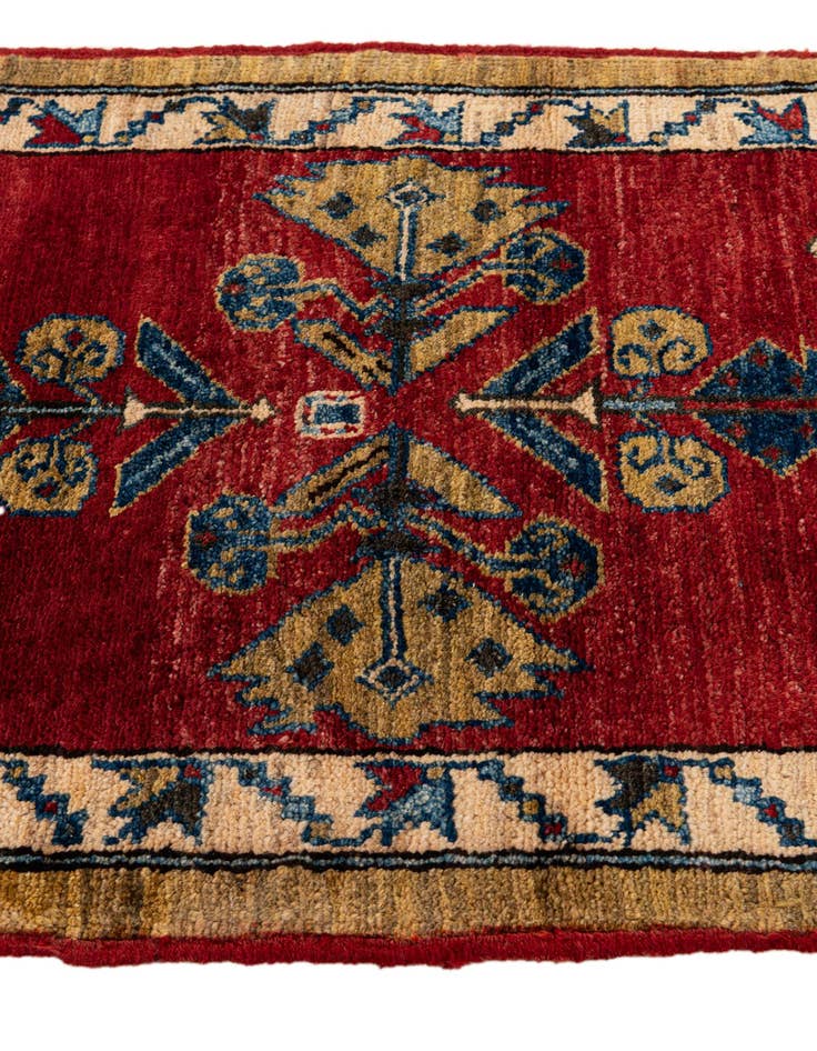 Detail image of  1' 11 x 3' 6  Hand Knotted Kazak Wool Rug