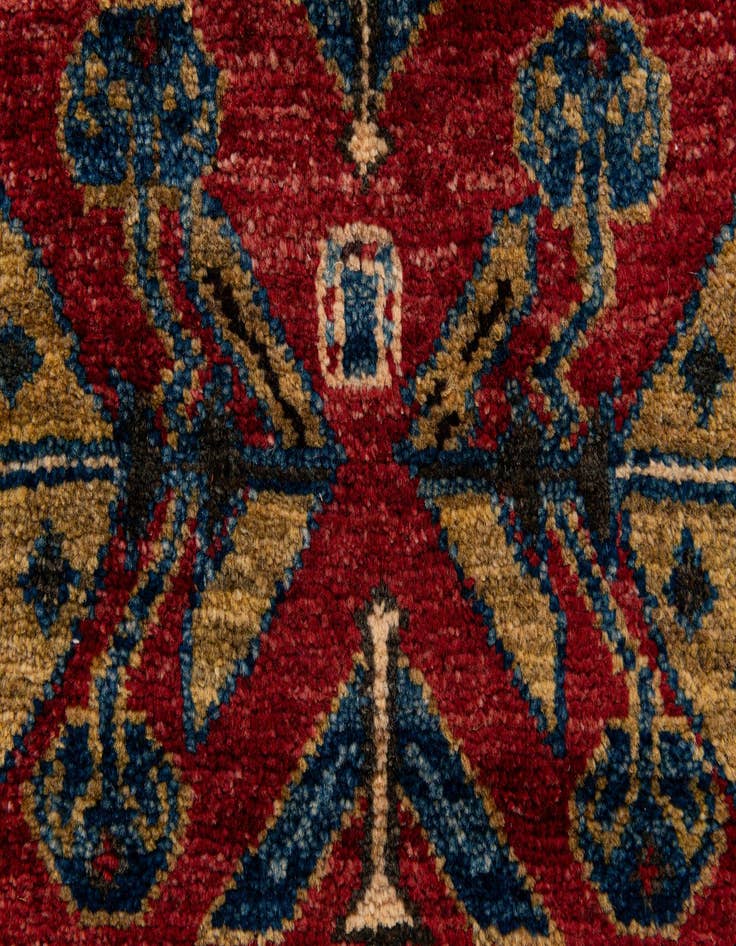 Detail image of  1' 11 x 3' 6  Hand Knotted Kazak Wool Rug