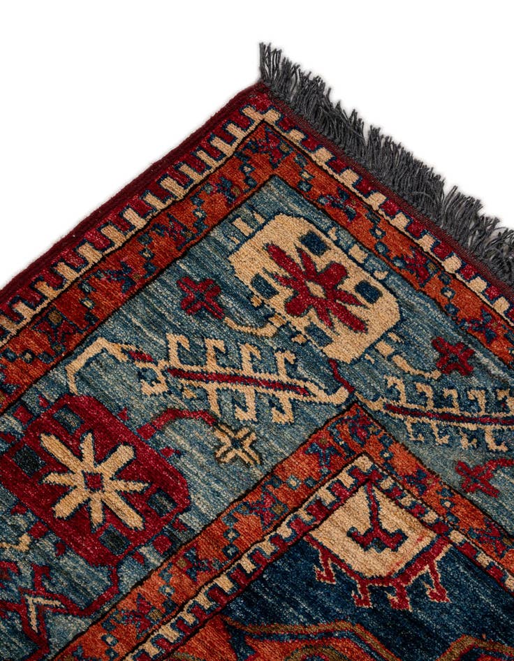 Detail image of  6' 8 x 10' 3  Hand Knotted Kazak Wool Rug