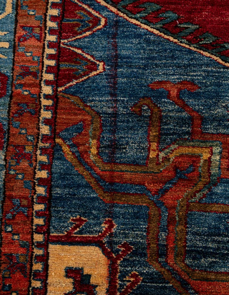 Detail image of  6' 8 x 10' 3  Hand Knotted Kazak Wool Rug