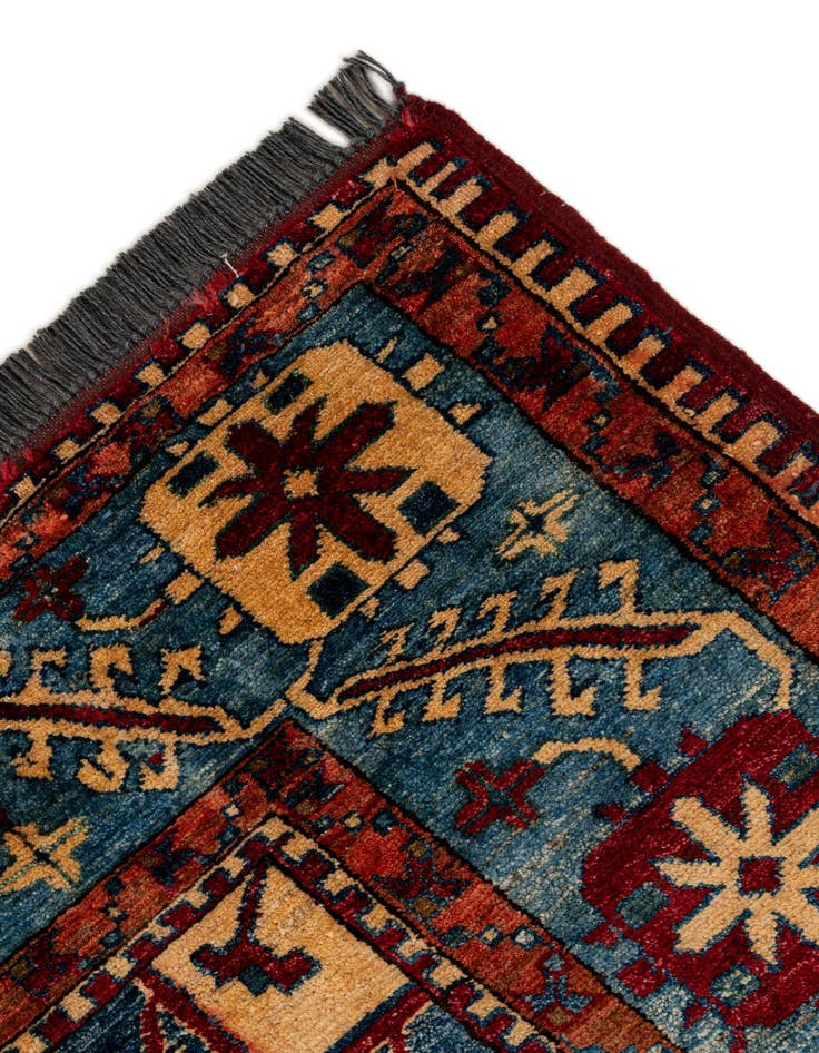Detail image of  6' 8 x 10' 3  Hand Knotted Kazak Wool Rug