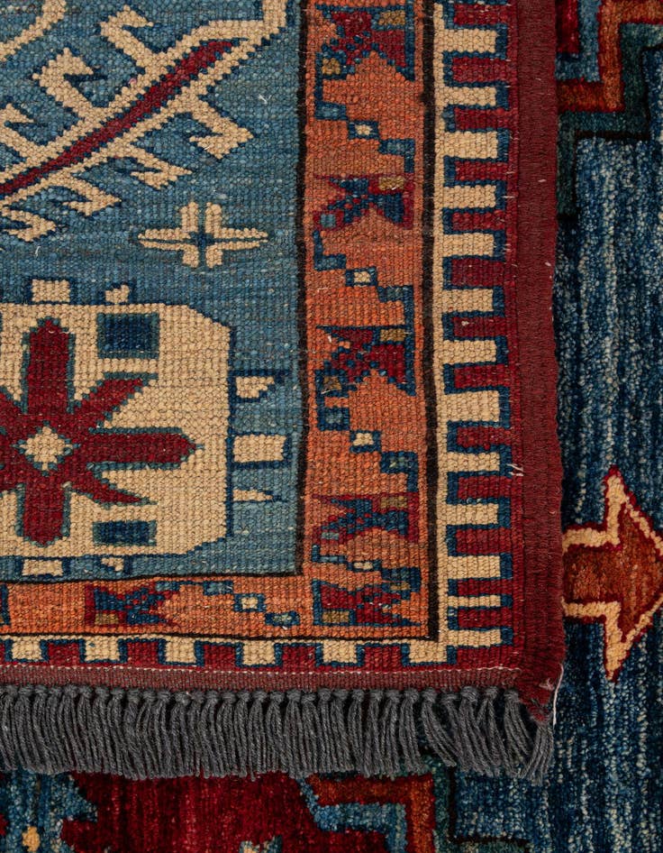 Detail image of  6' 8 x 10' 3  Hand Knotted Kazak Wool Rug