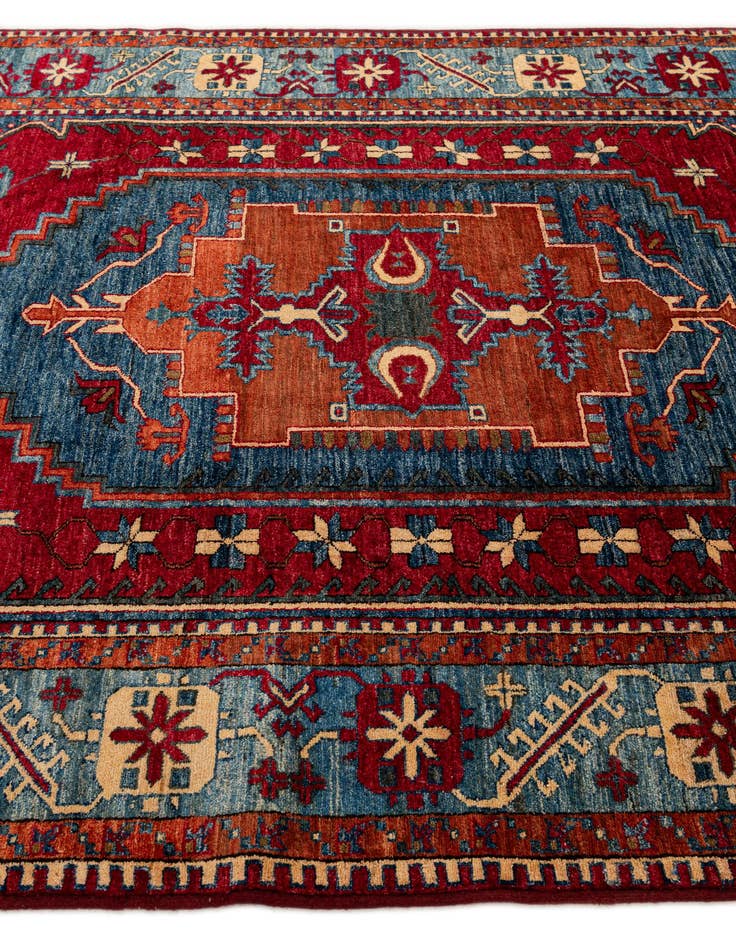 Detail image of  6' 8 x 10' 3  Hand Knotted Kazak Wool Rug