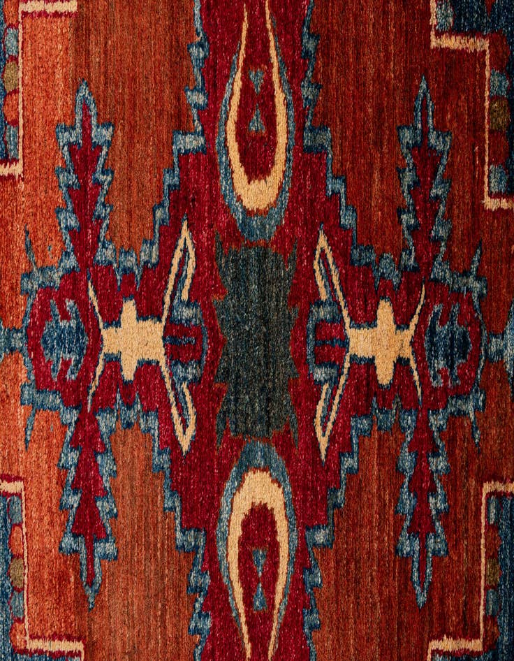 Detail image of  6' 8 x 10' 3  Hand Knotted Kazak Wool Rug