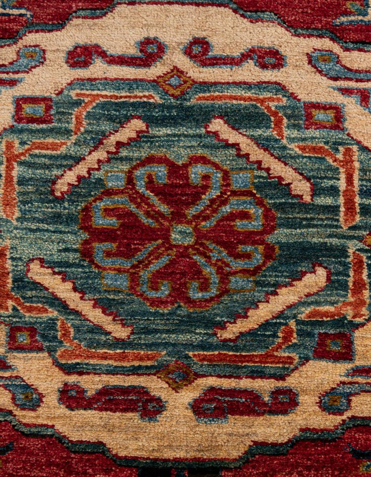 Detail image of  6' 9 x 9' 8  Hand Knotted Kazak Wool Rug