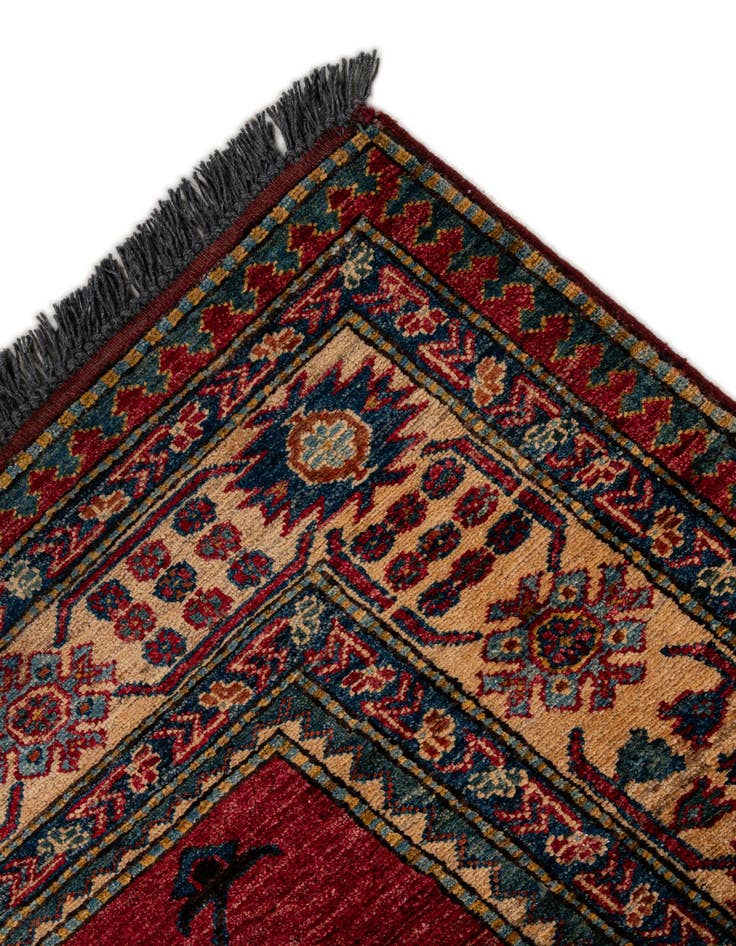 Detail image of  6' 9 x 9' 8  Hand Knotted Kazak Wool Rug