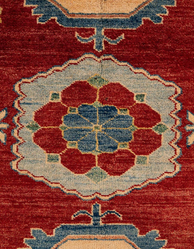Detail image of  7' 5 x 9' 6  Hand Knotted Kazak Wool Rug