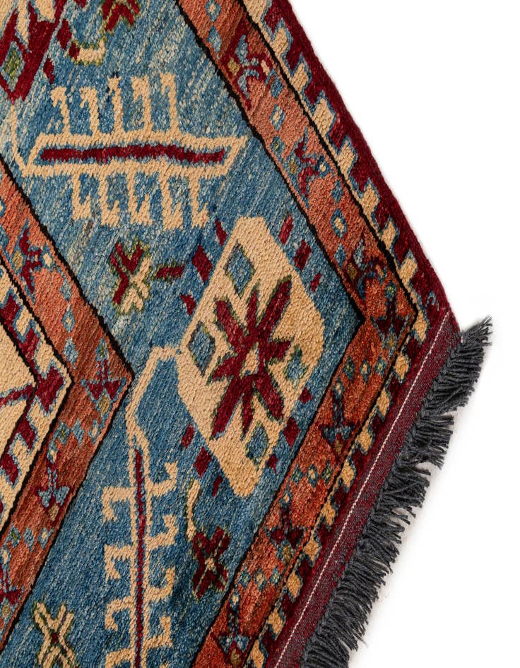 Detail image of  6' 8 x 9' 9  Hand Knotted Kazak Wool Rug