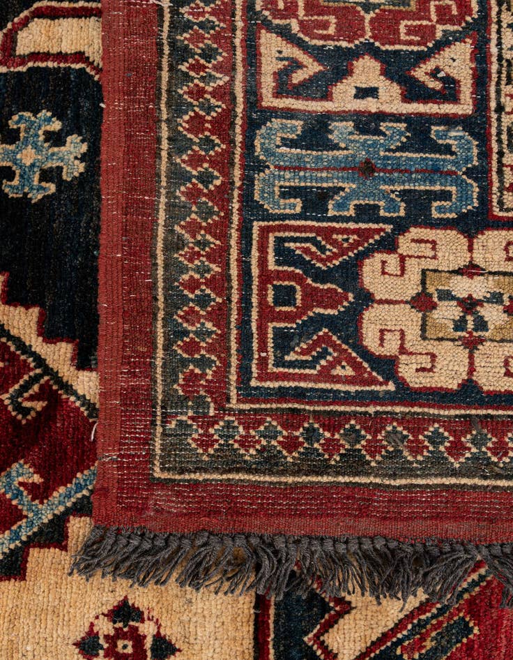 Detail image of  6' 9 x 10' 3  Hand Knotted Kazak Wool Rug