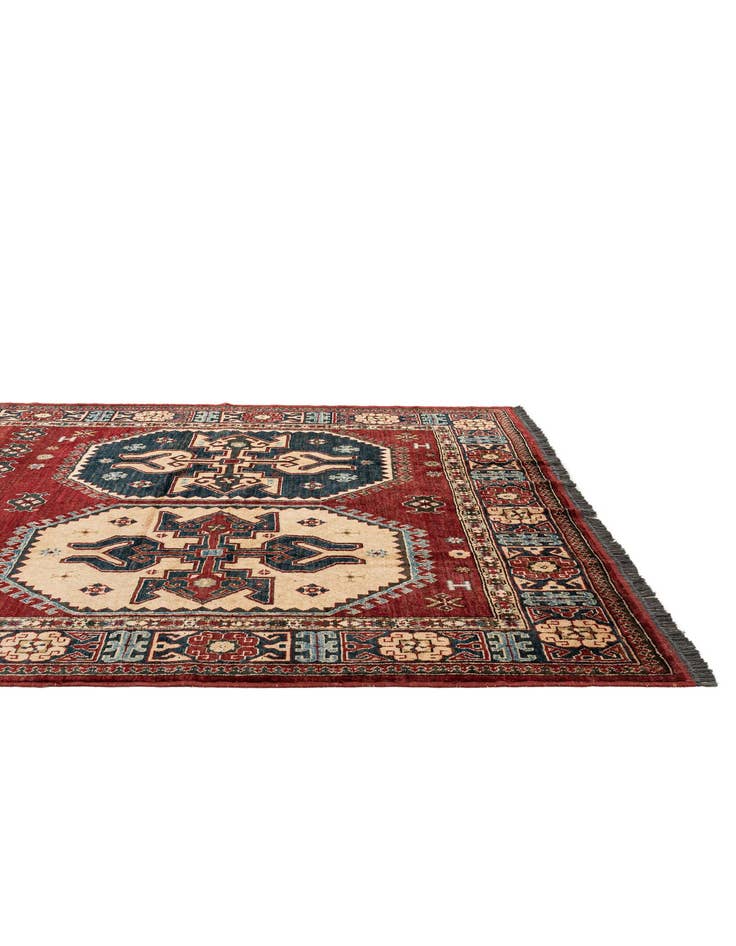 Detail image of  6' 9 x 10' 3  Hand Knotted Kazak Wool Rug