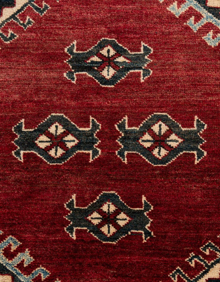 Detail image of  6' 9 x 10' 3  Hand Knotted Kazak Wool Rug