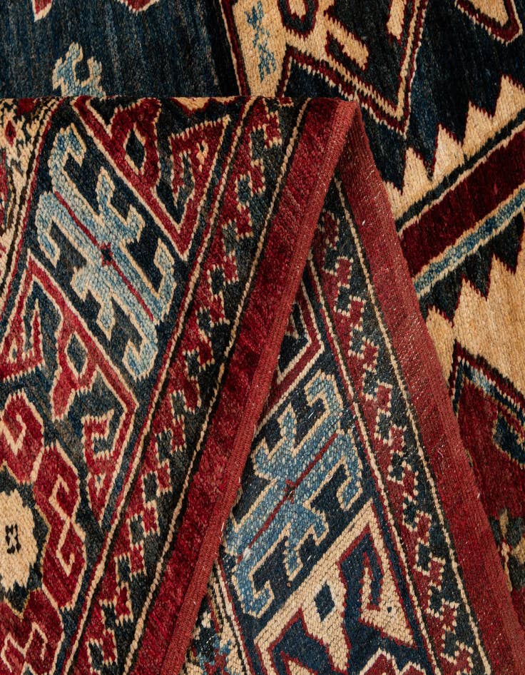 Detail image of  6' 9 x 10' 3  Hand Knotted Kazak Wool Rug