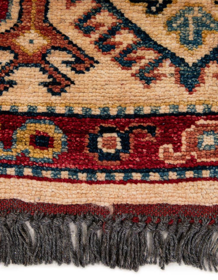 Detail image of  6' 6 x 10' 3  Hand Knotted Kazak Wool Rug