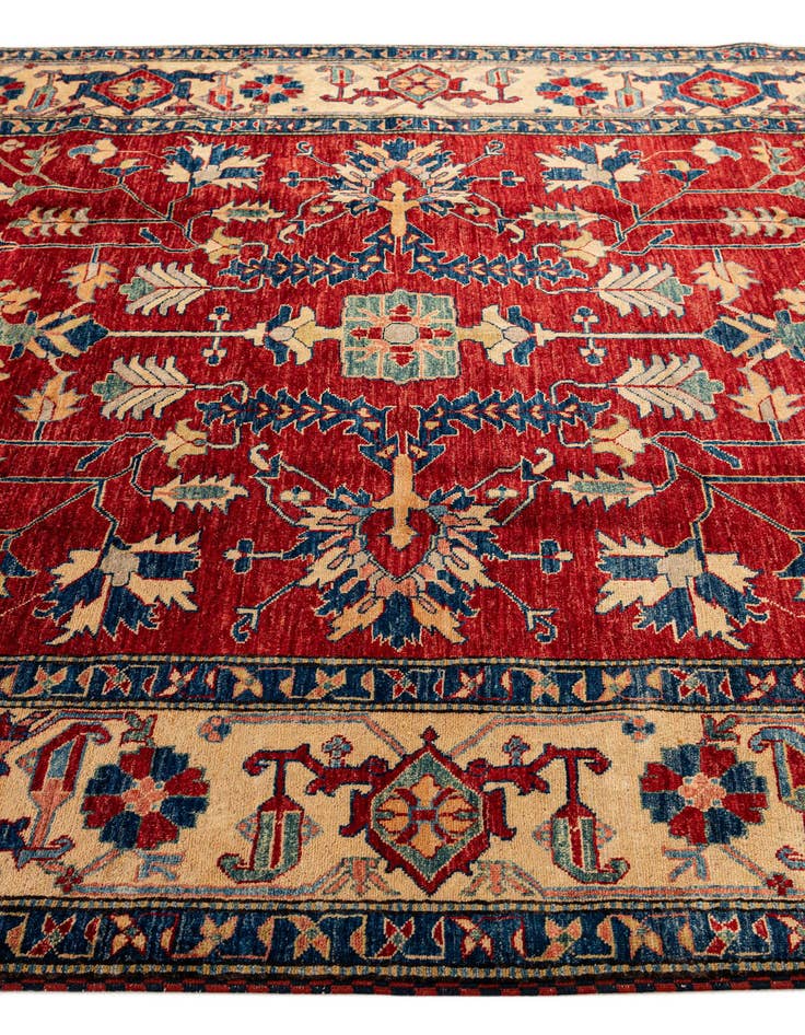 Detail image of  6' 11 x 9' 11  Hand Knotted Kazak Wool Rug