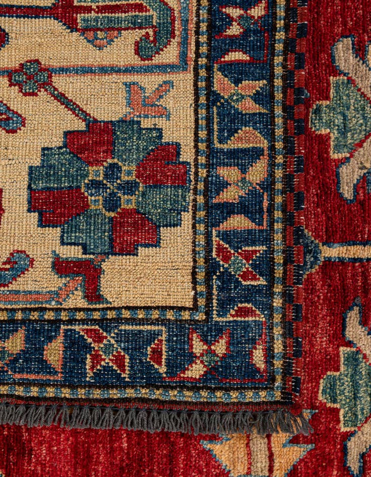 Detail image of  6' 11 x 9' 11  Hand Knotted Kazak Wool Rug