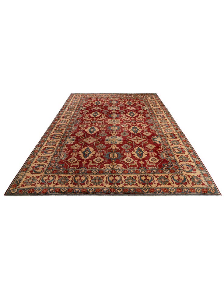 Detail image of  7' 5 x 11' 11  Hand Knotted Kazak Wool Rug