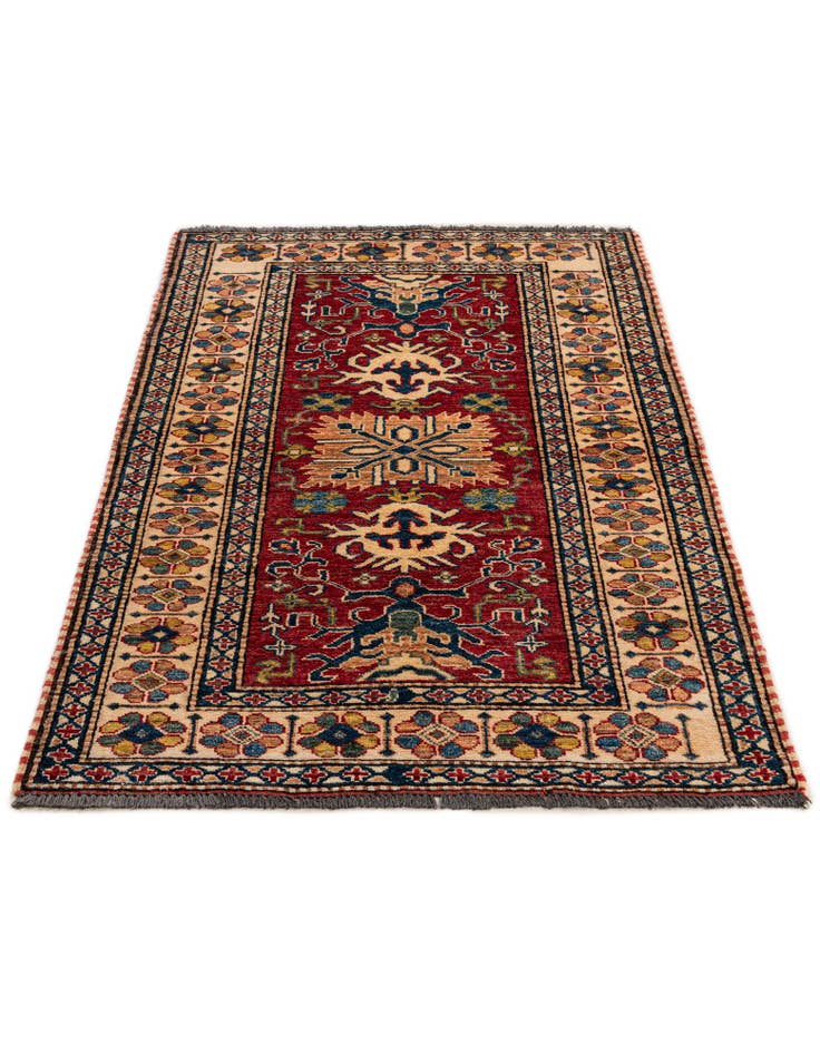 Detail image of  3' x 4' 10  Hand Knotted Kazak Wool Rug