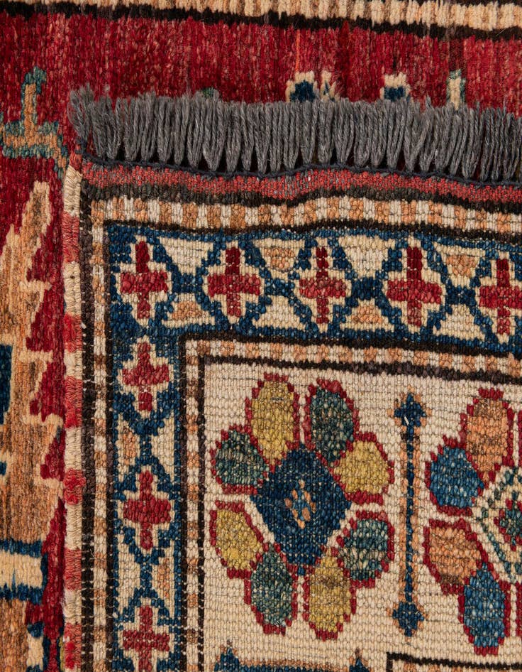 Detail image of  3' x 4' 10  Hand Knotted Kazak Wool Rug