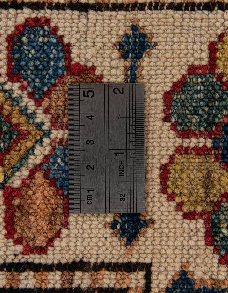Detail image of  3' x 4' 10  Hand Knotted Kazak Wool Rug