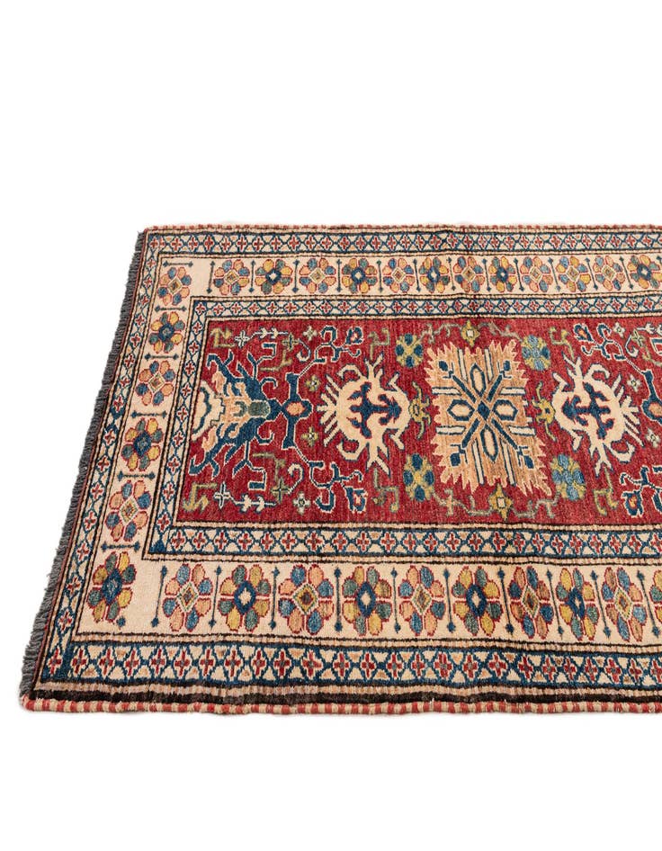 Detail image of  3' x 4' 10  Hand Knotted Kazak Wool Rug