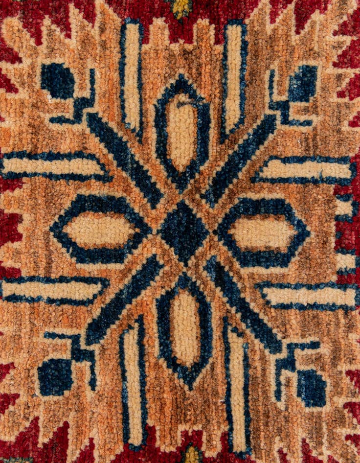 Detail image of  3' x 4' 10  Hand Knotted Kazak Wool Rug