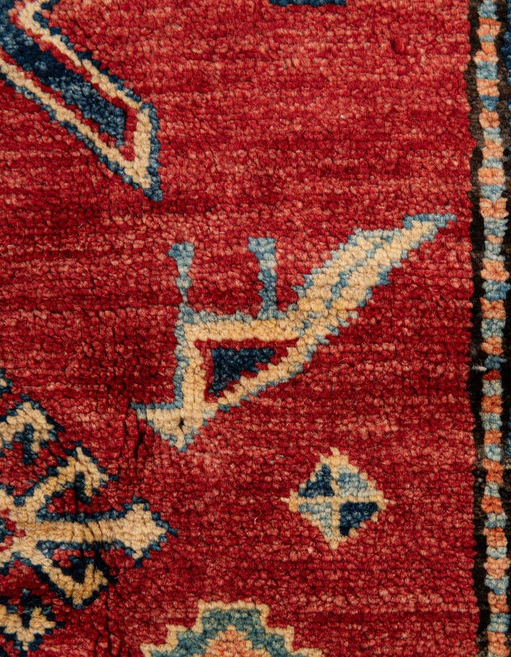 Detail image of  7' 5 x 10' 10  Hand Knotted Kazak Wool Rug
