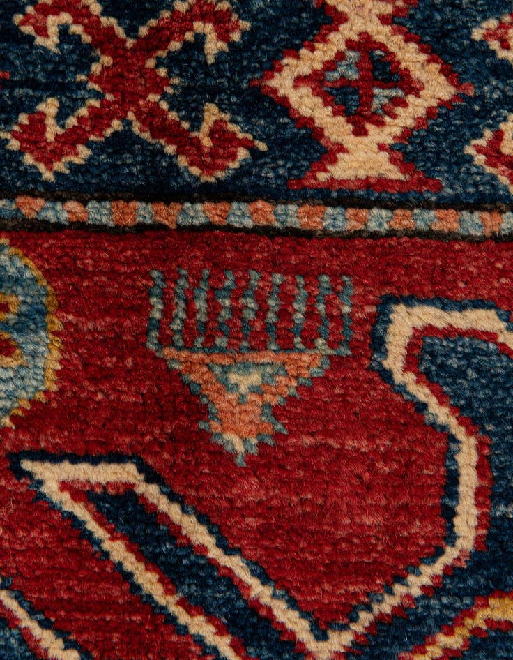 Detail image of  7' 5 x 10' 10  Hand Knotted Kazak Wool Rug