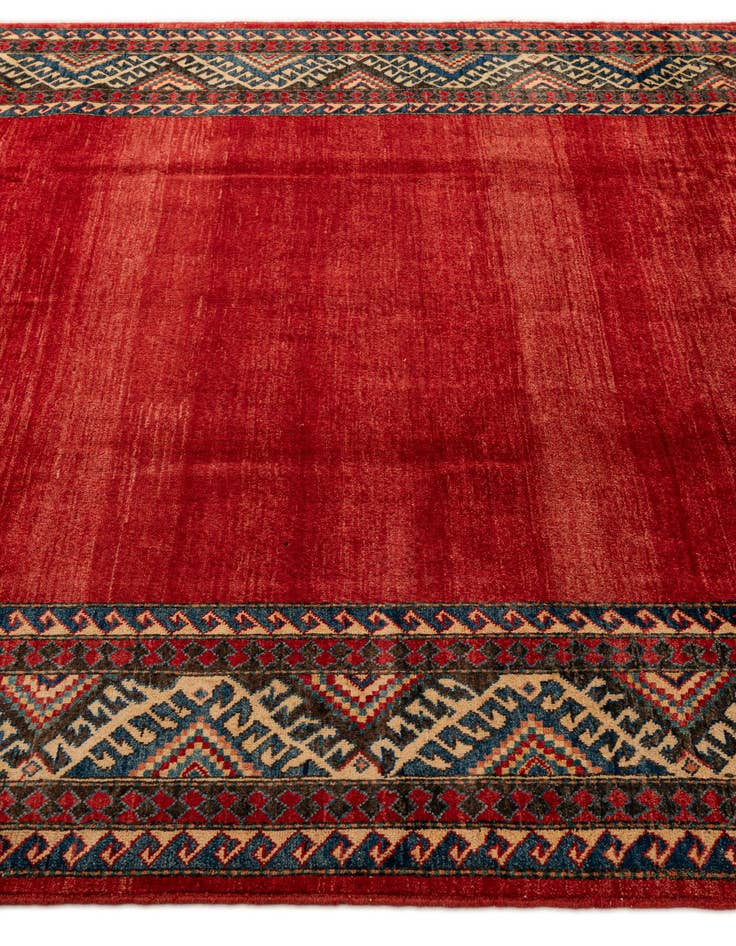 Detail image of  7' x 9' 10  Hand Knotted Kazak Wool Rug