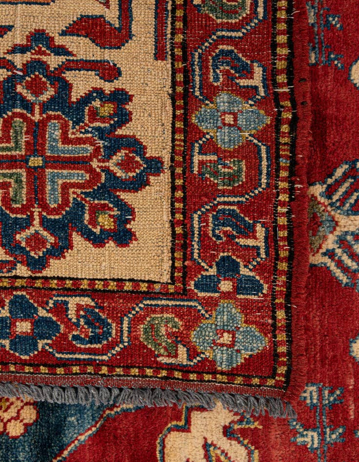 Detail image of  7' 3 x 10' 4  Hand Knotted Kazak Wool Rug
