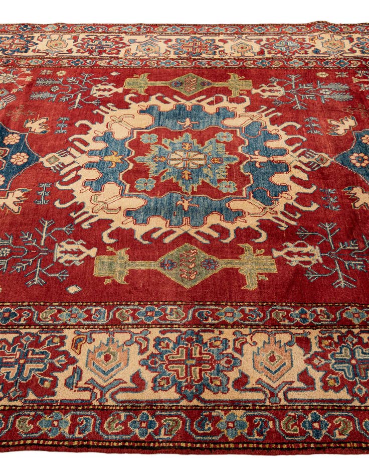 Detail image of  7' 3 x 10' 4  Hand Knotted Kazak Wool Rug