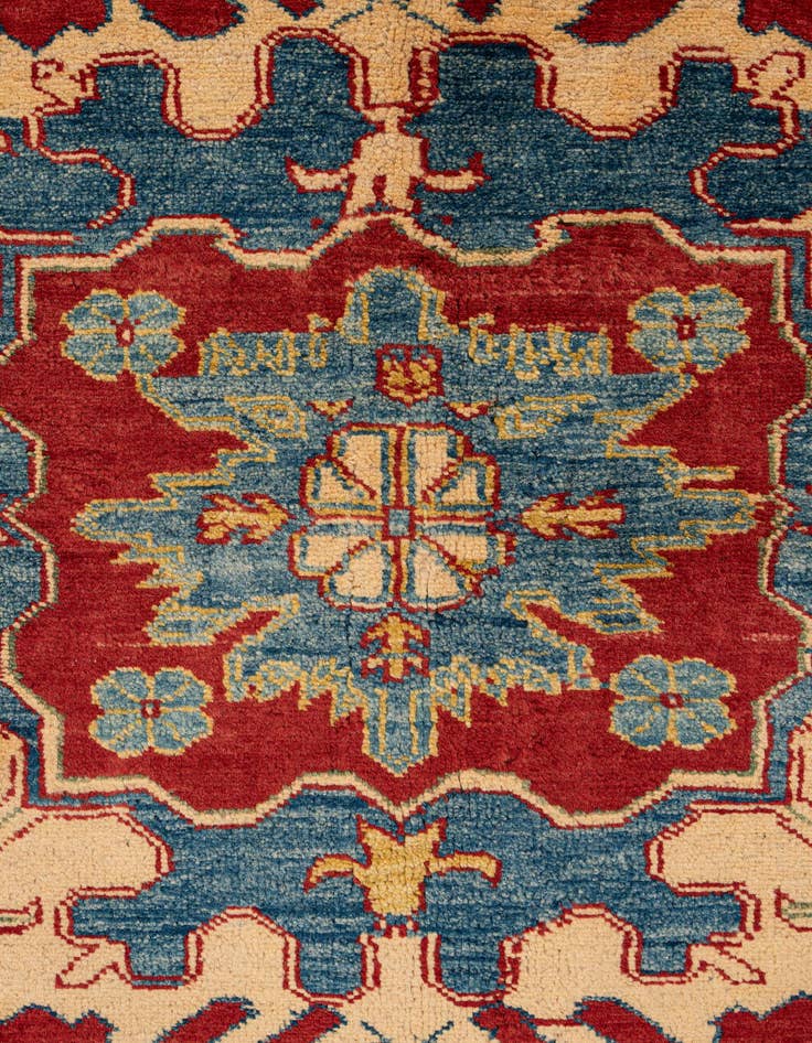 Detail image of  7' 3 x 10' 4  Hand Knotted Kazak Wool Rug