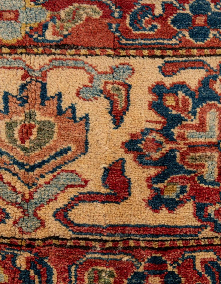 Detail image of  7' 3 x 10' 4  Hand Knotted Kazak Wool Rug