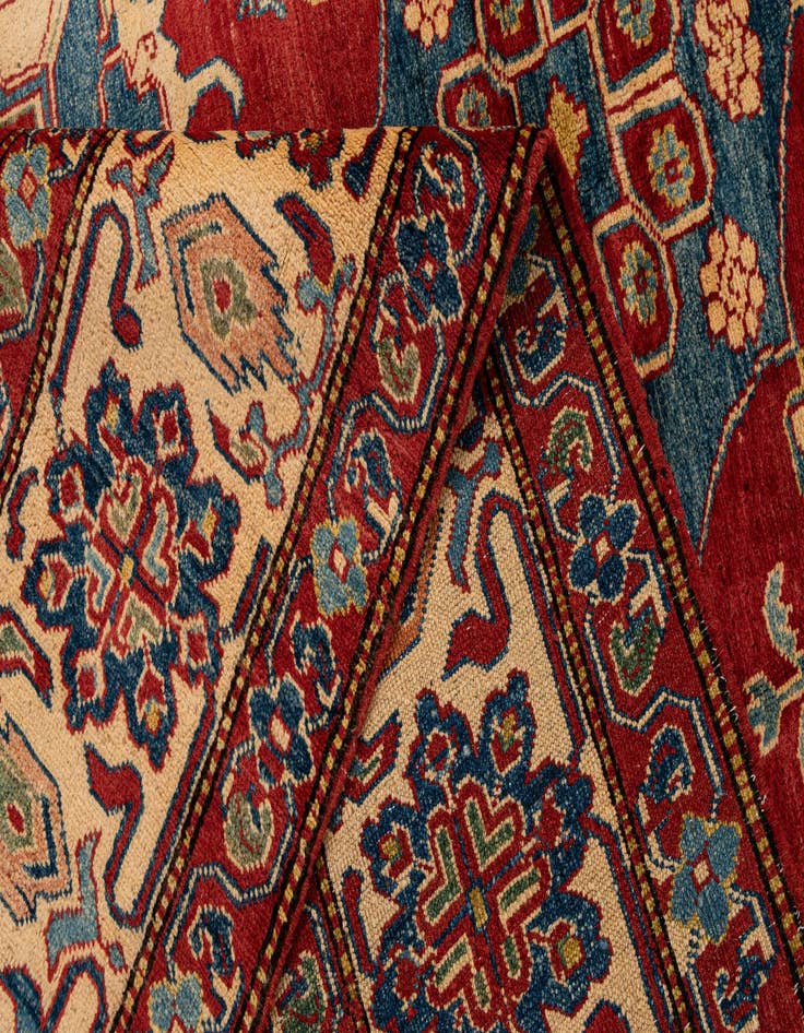 Detail image of  7' 3 x 10' 4  Hand Knotted Kazak Wool Rug