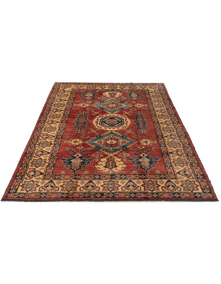 Detail image of  7' 2 x 10' 4  Hand Knotted Kazak Wool Rug