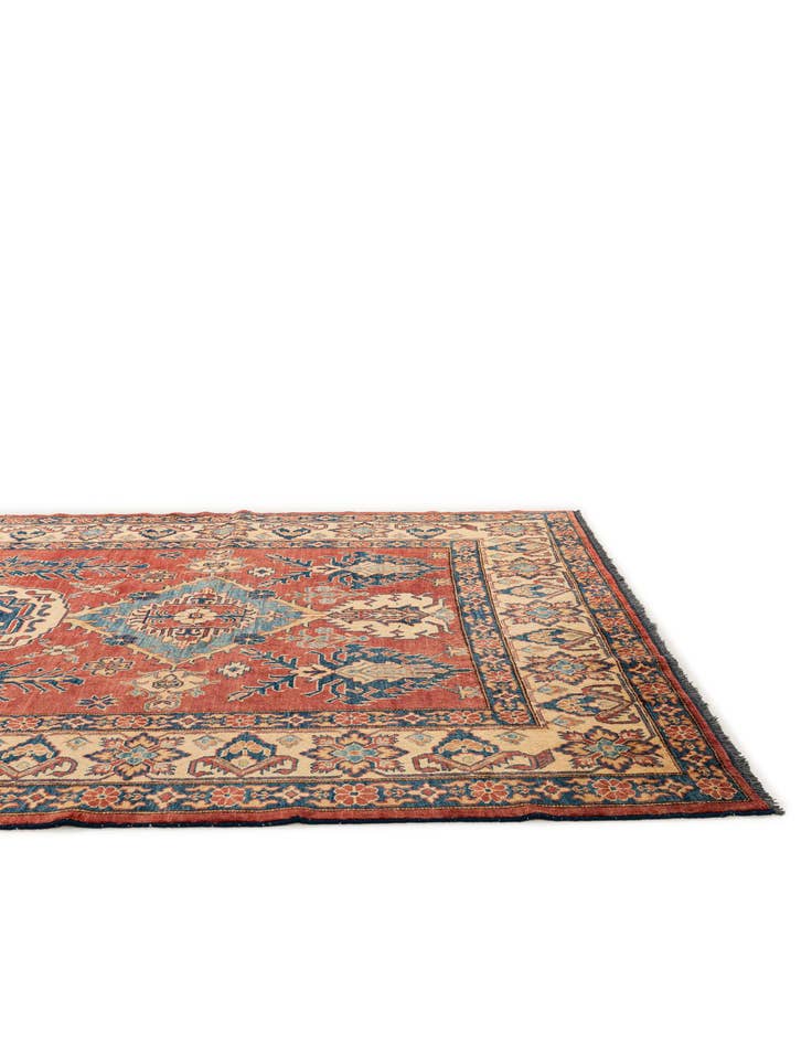 Detail image of  7' 2 x 10' 4  Hand Knotted Kazak Wool Rug