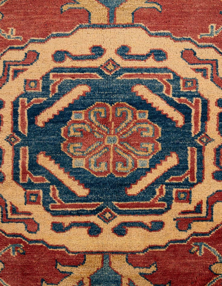 Detail image of  7' 2 x 10' 4  Hand Knotted Kazak Wool Rug
