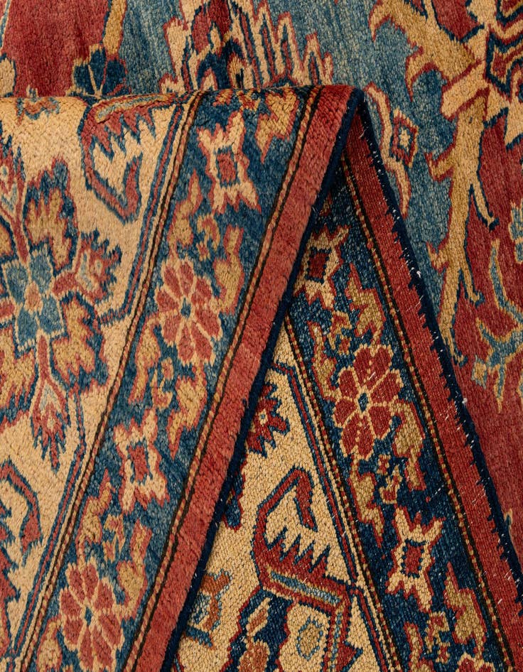 Detail image of  7' 2 x 10' 4  Hand Knotted Kazak Wool Rug