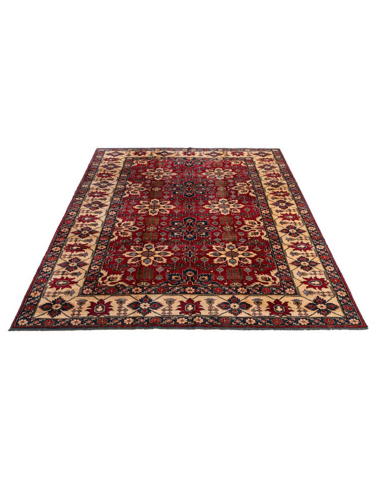 Detail image of  7' 6 x 9' 8  Hand Knotted Kazak Wool Rug