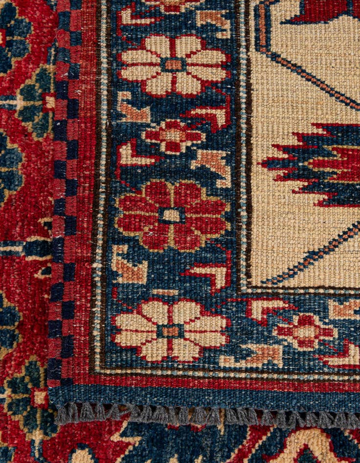 Detail image of  7' 6 x 9' 8  Hand Knotted Kazak Wool Rug