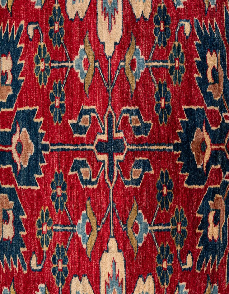 Detail image of  7' 6 x 9' 8  Hand Knotted Kazak Wool Rug