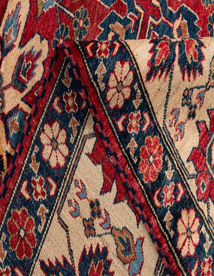 Detail image of  7' 6 x 9' 8  Hand Knotted Kazak Wool Rug