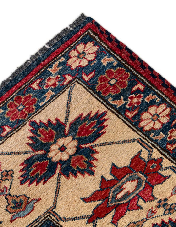 Detail image of  7' 6 x 9' 8  Hand Knotted Kazak Wool Rug