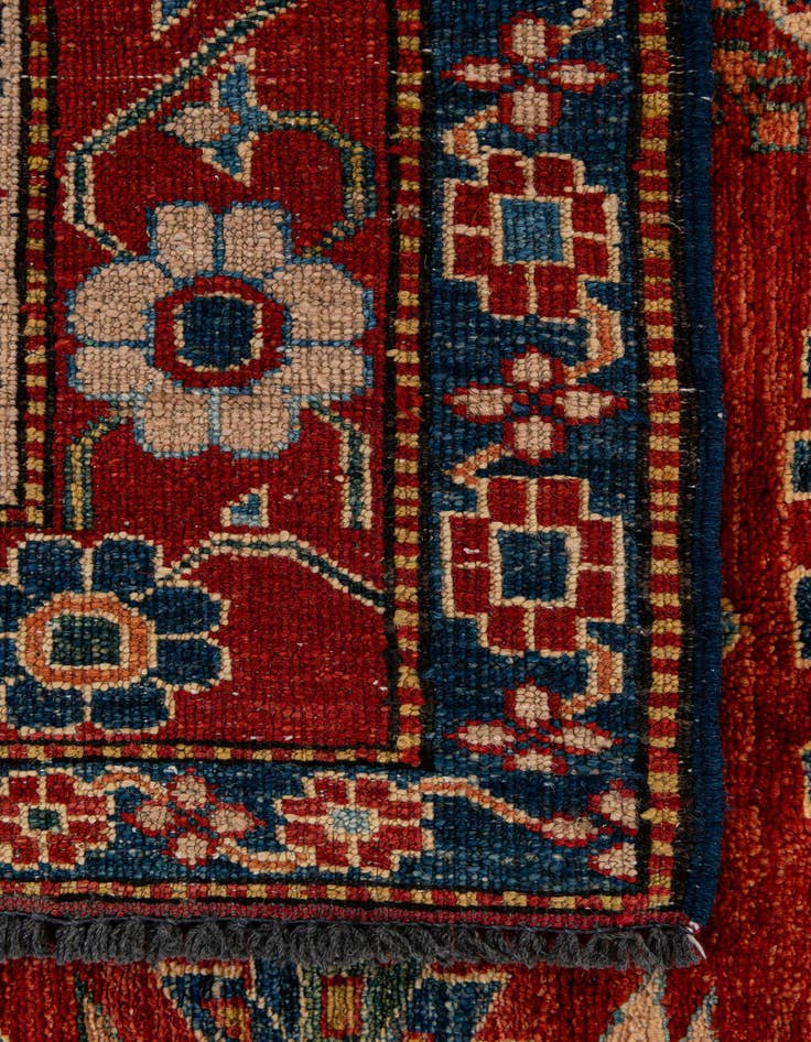 Detail image of  5' 3 x 7' 1  Hand Knotted Kazak Wool Rug