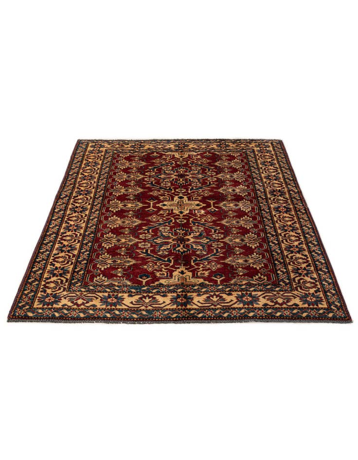 Detail image of  4' 11 x 6' 5  Hand Knotted Kazak Wool Rug