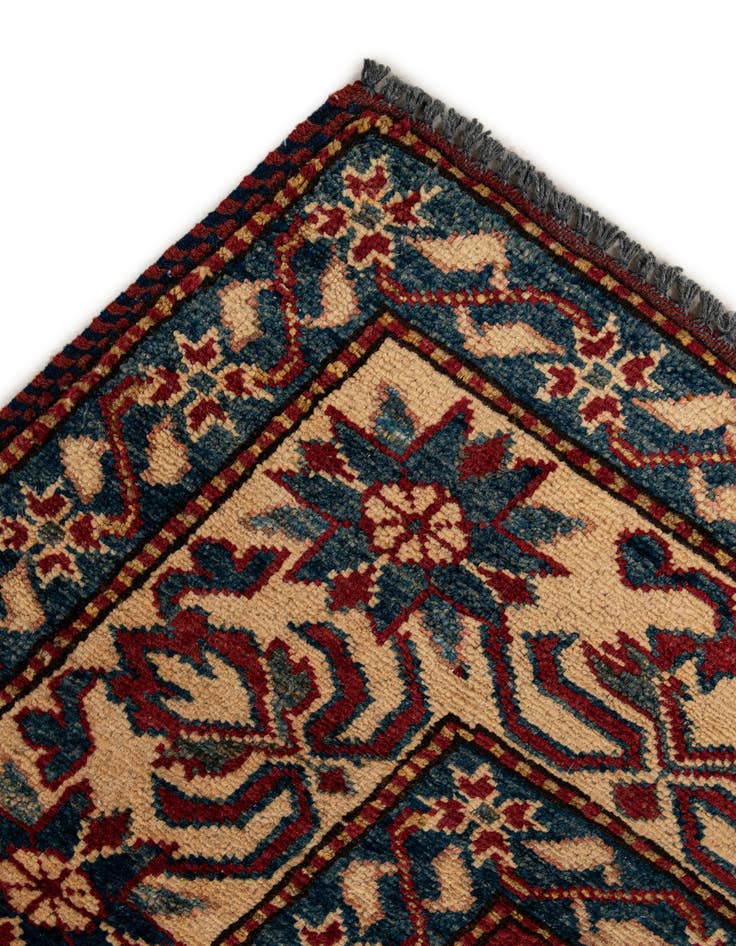 Detail image of  4' 11 x 6' 5  Hand Knotted Kazak Wool Rug