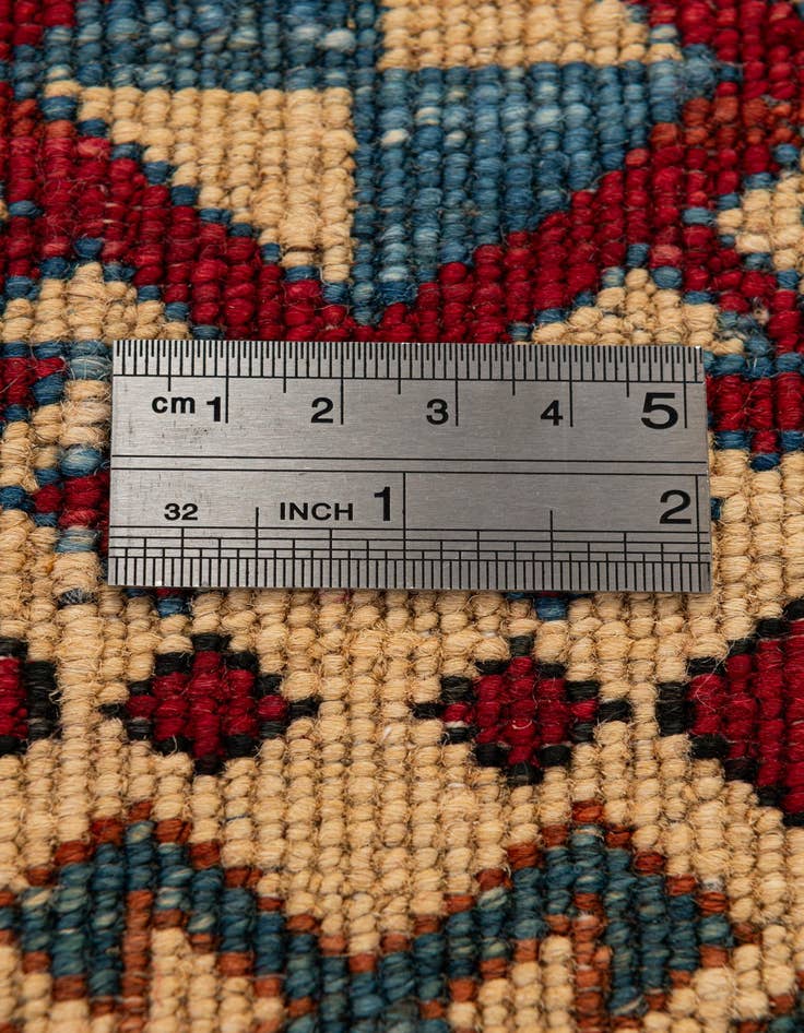 Detail image of  5' 2 x 6' 5  Hand Knotted Kazak Wool Rug