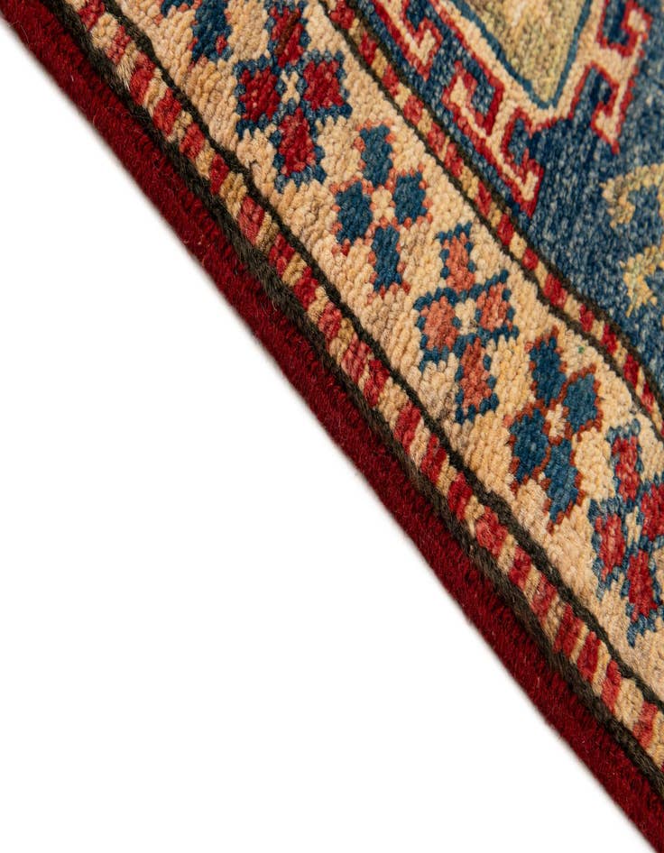 Detail image of  4' 10 x 7' 8  Hand Knotted Kazak Oriental Wool Rug