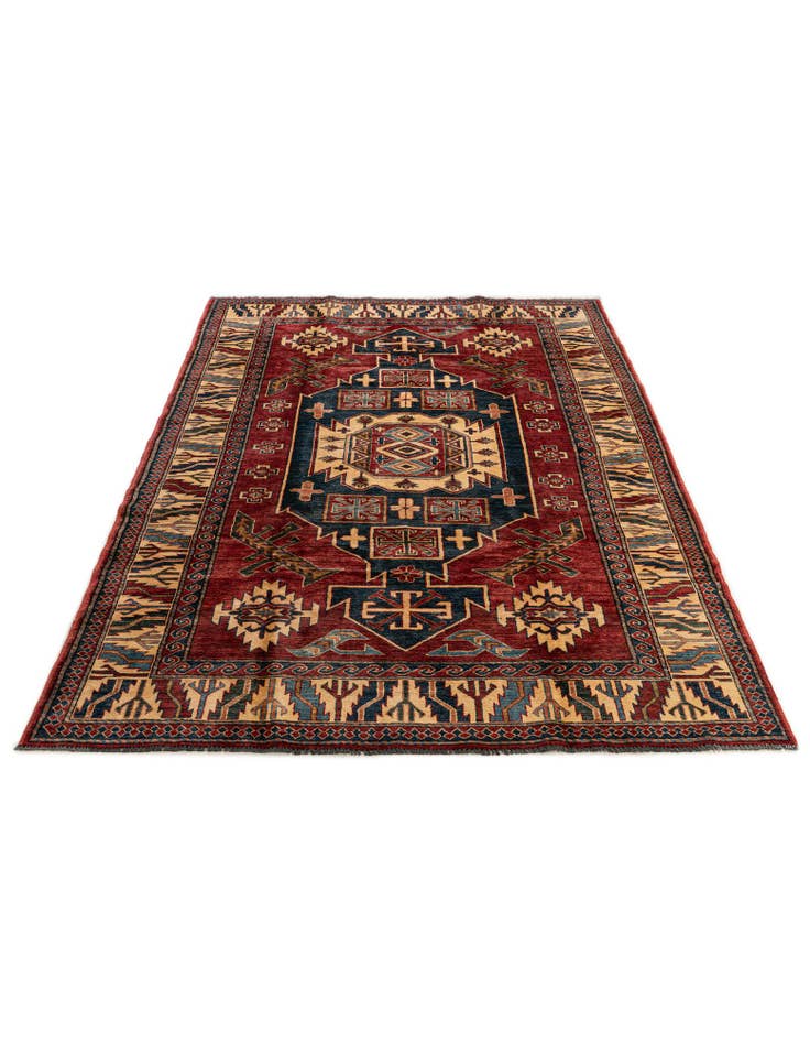 Detail image of  6' x 9'  Hand Knotted Kazak Oriental Wool Rug