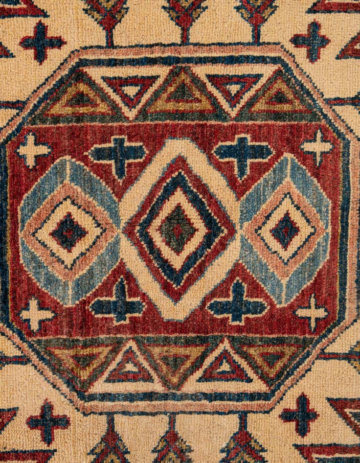 Detail image of  6' x 9'  Hand Knotted Kazak Oriental Wool Rug