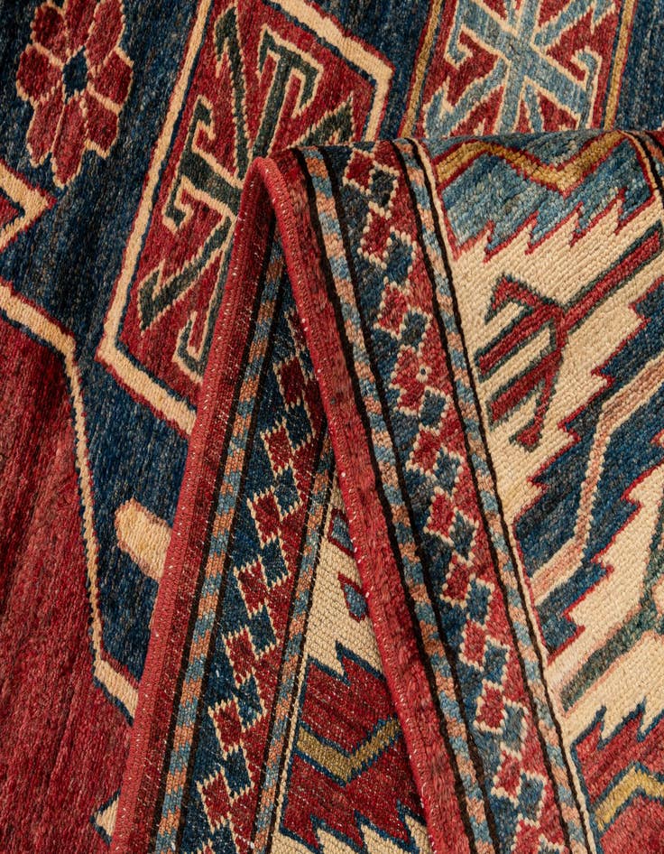 Detail image of  6' x 9'  Hand Knotted Kazak Oriental Wool Rug